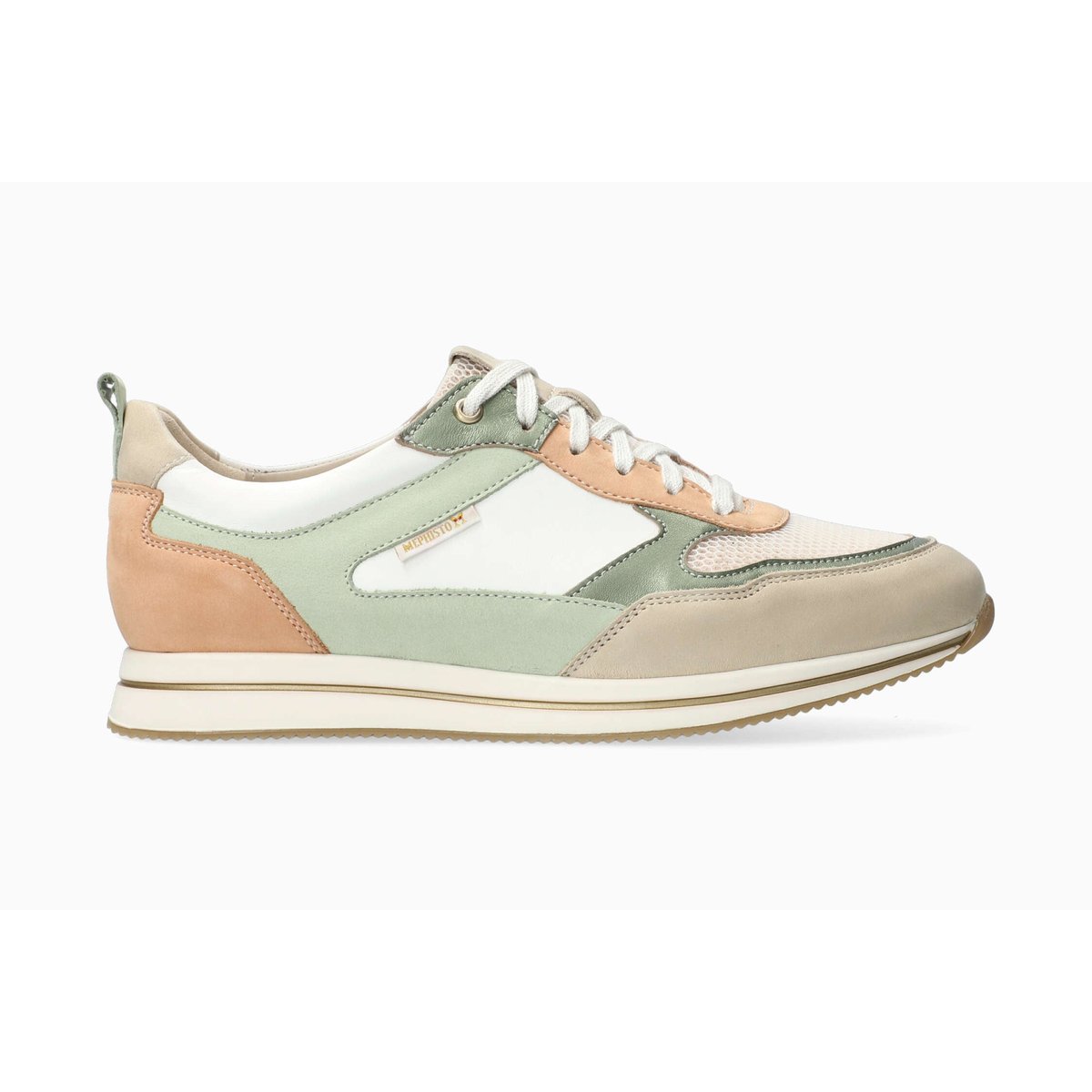 Baskets en cuir LYDIE AIR rose 5144, MEPHISTO