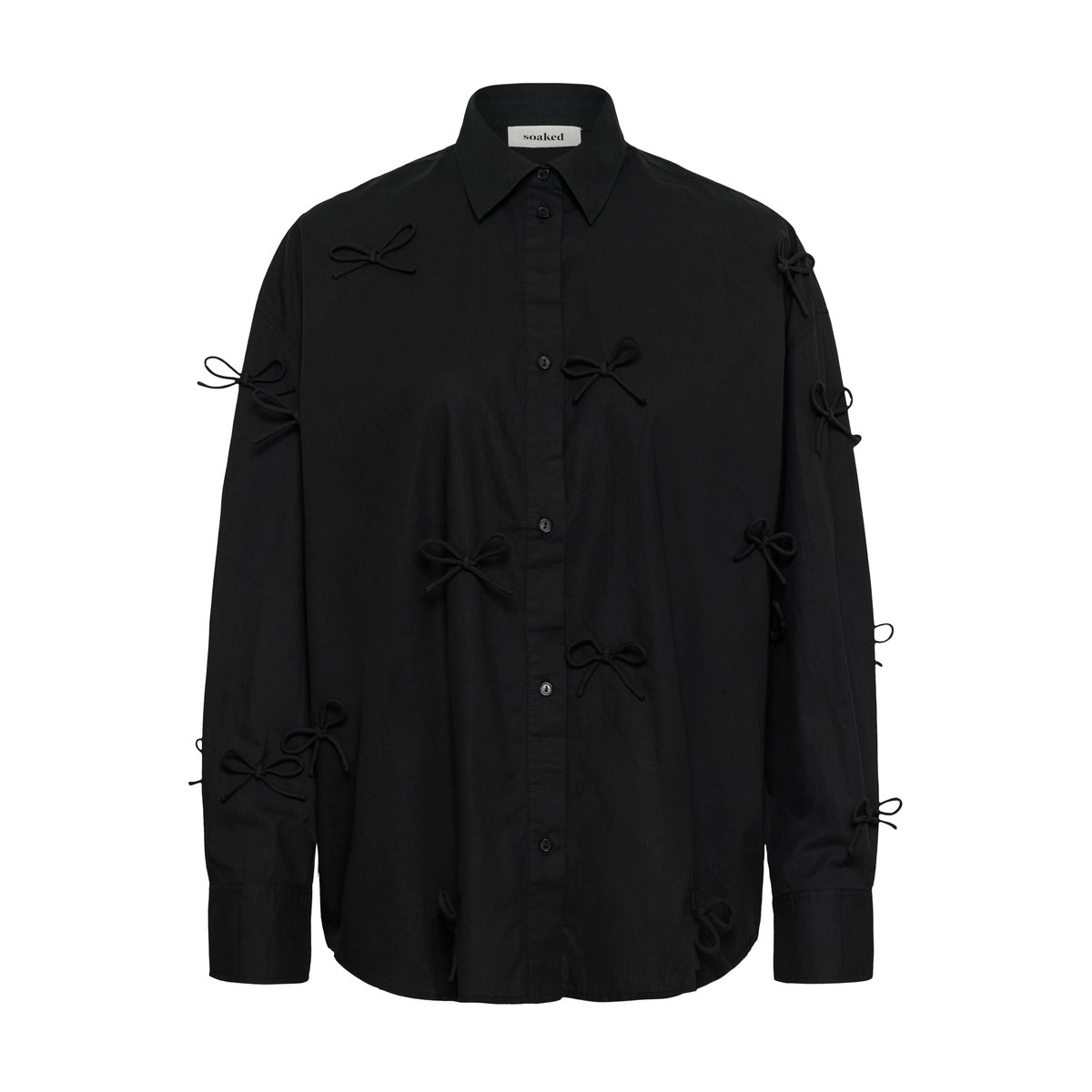 Chemise à manches longues noir, SOAKED IN LUXURY