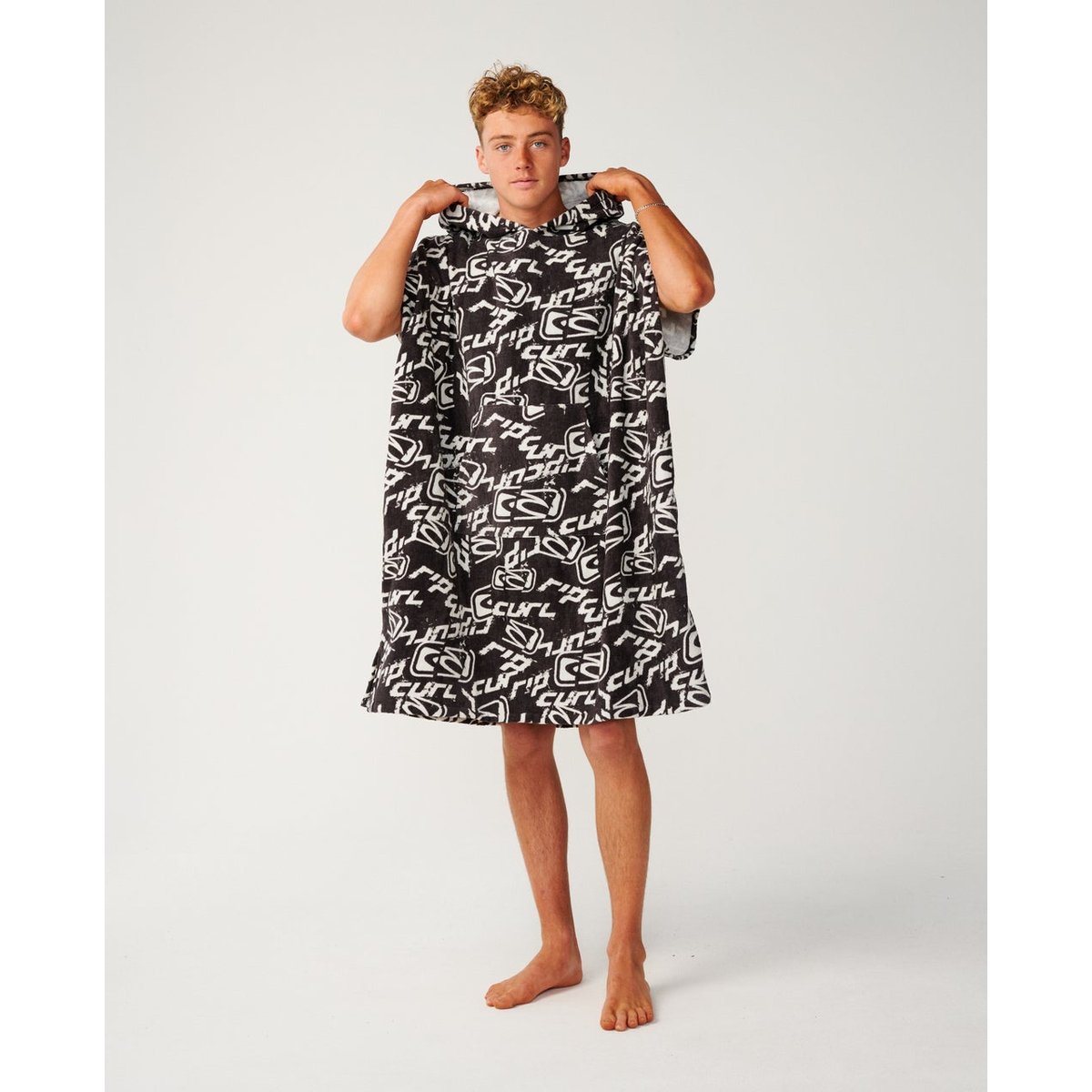 Poncho SURF Sessions washed black, RIP CURL