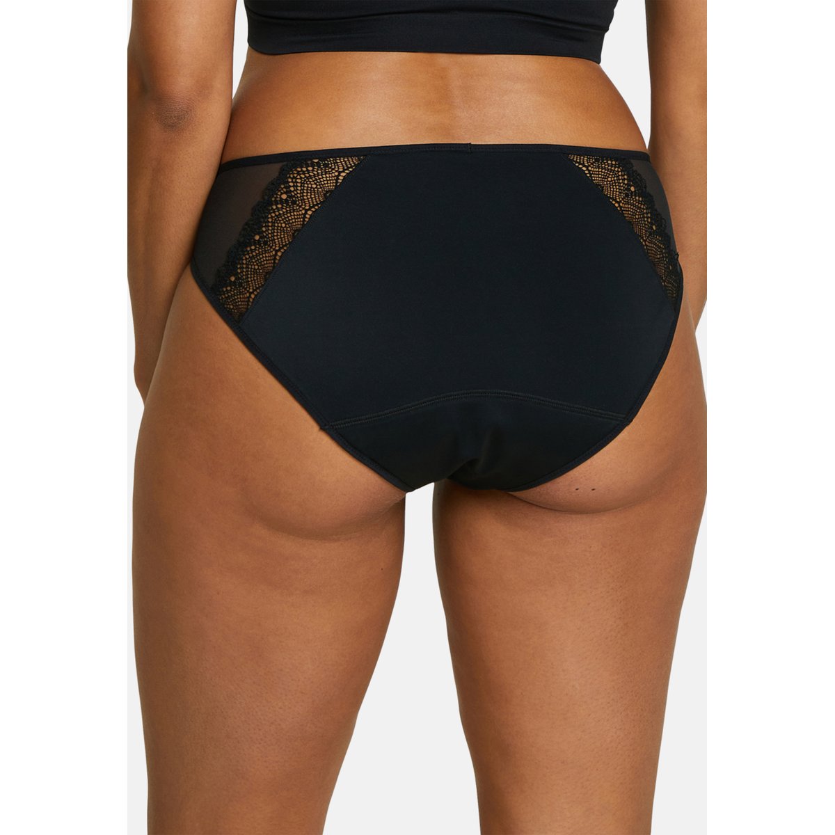 Slip absorbant lavable Paloma noir, SANS COMPLEXE
