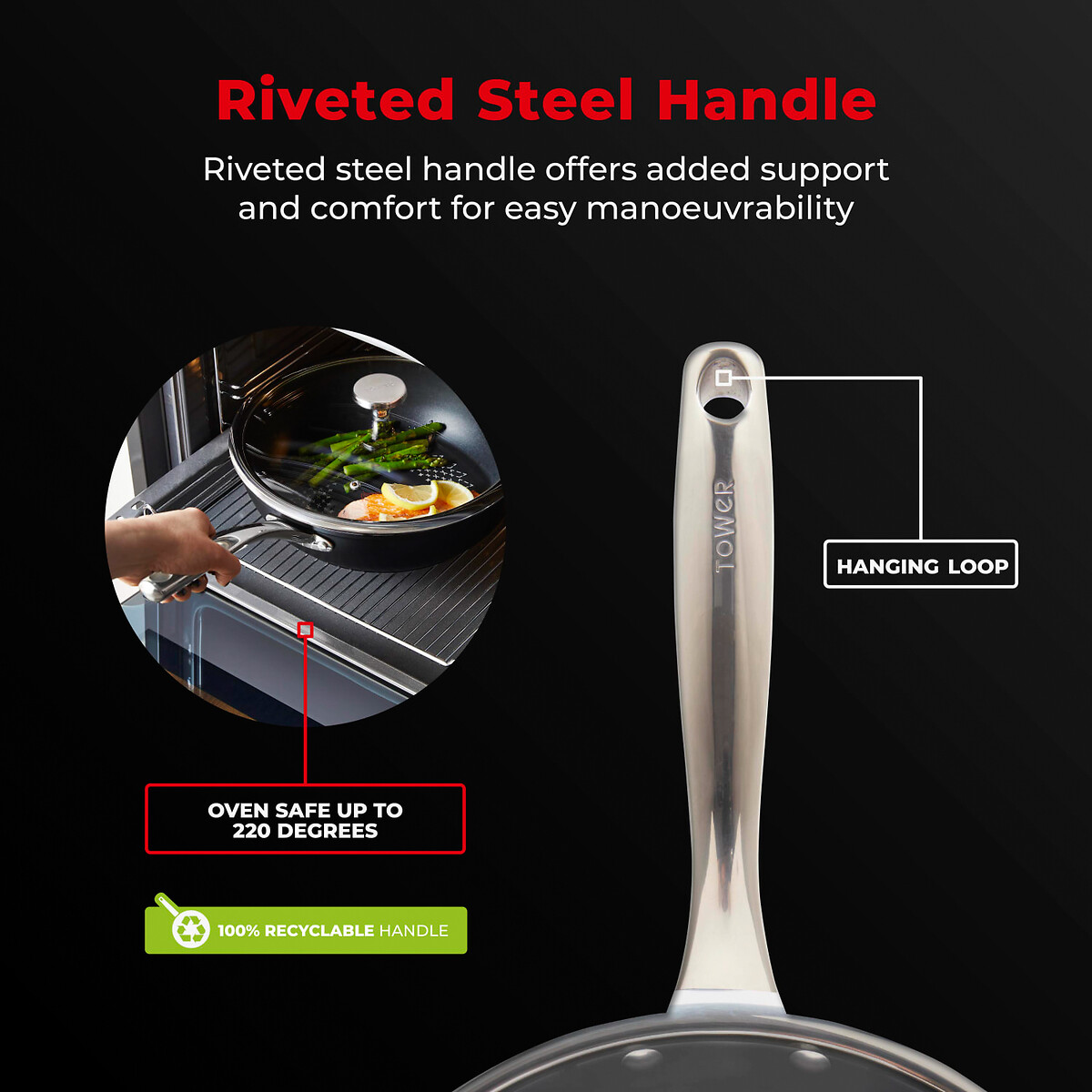 28cm Smart Start Ultra Forged Multi-Pan black, TOWER