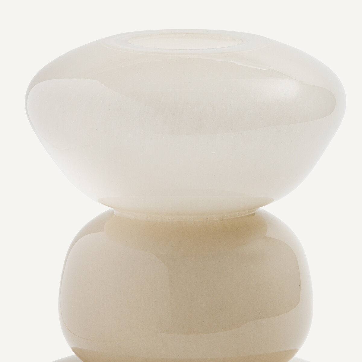 Vase en verre soufflé à la bouche H25,2 cm, Fysa ecru, AM.PM