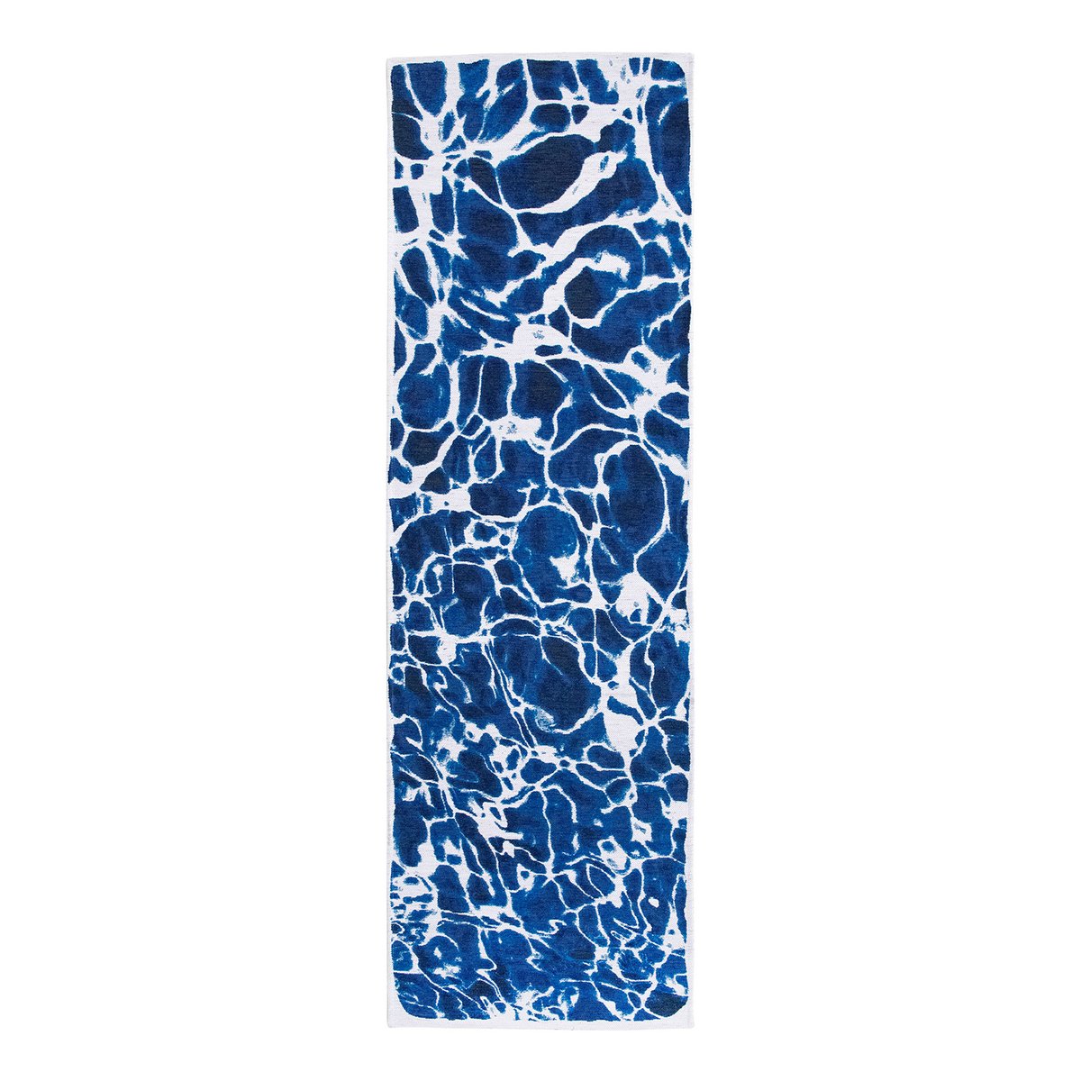Tapis intérieur/extérieur tissé plat FOAM bleu, NOVATREND