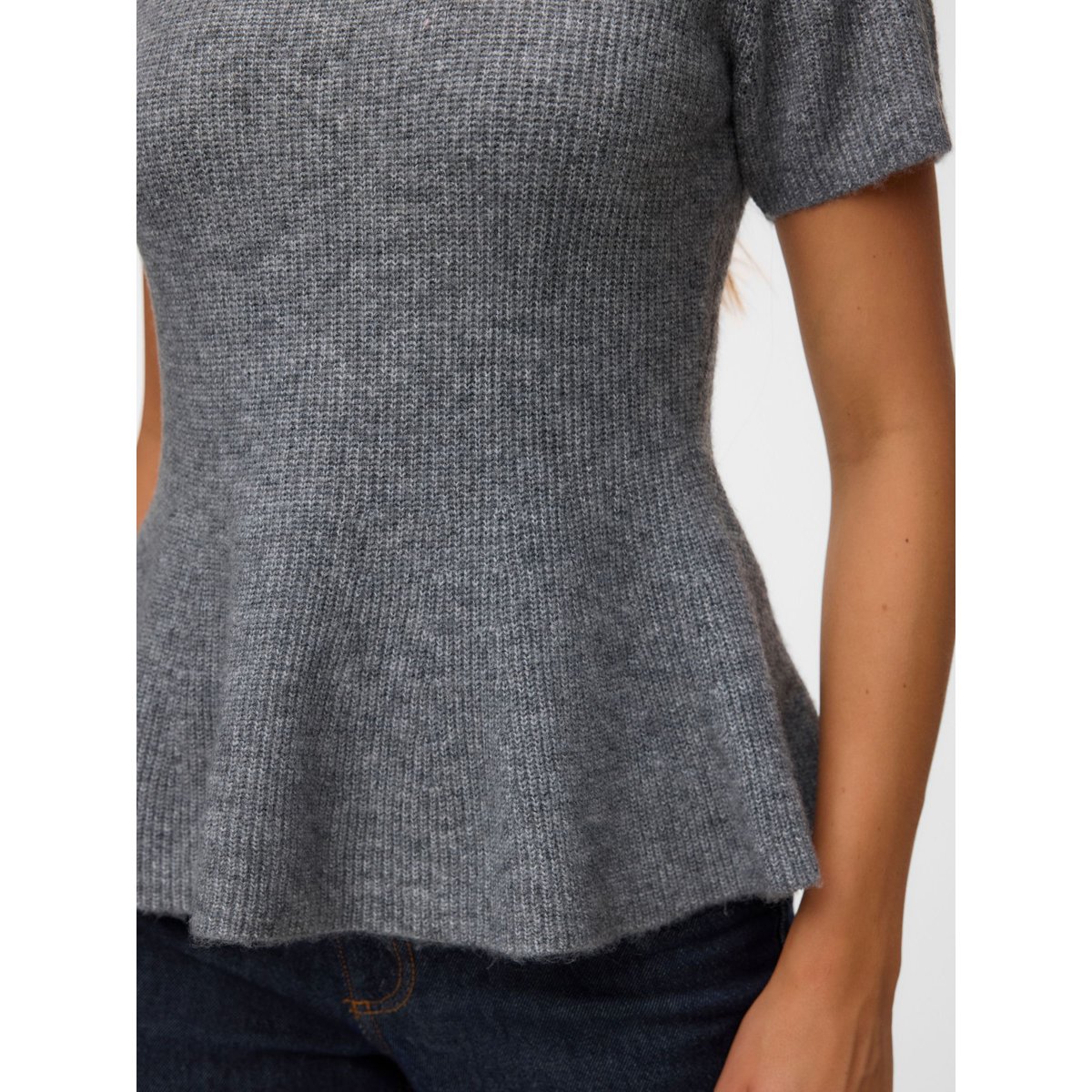 Pull En Maille medium grey melange, VERO MODA