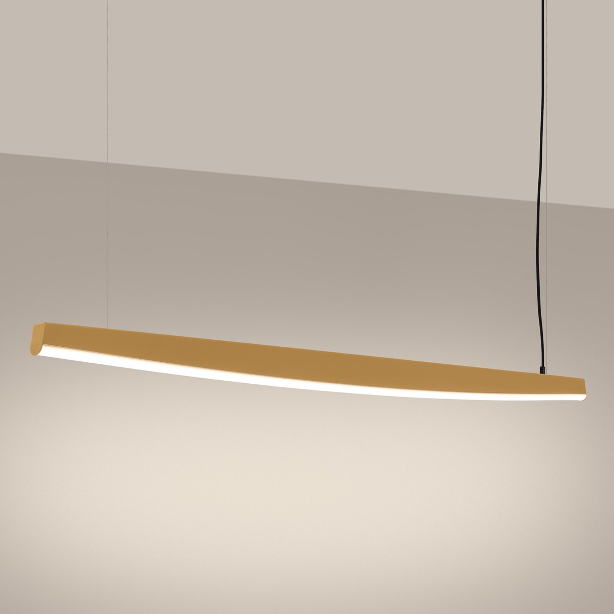 Suspension Acier Doré LED 1 Jorun doré, EDEN