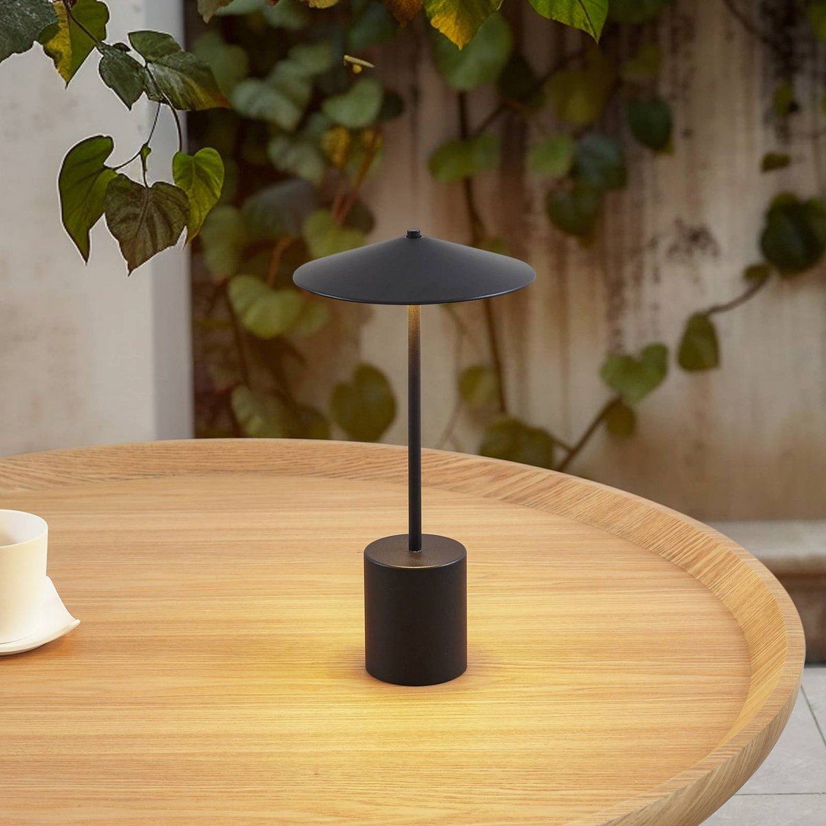 Luminaire de terrasse en aluminium moderneLED noir, LINDBY