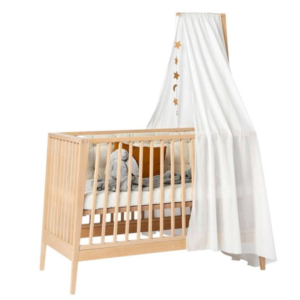 Voile de lit bébé Linea/Luna blanc, LEANDER