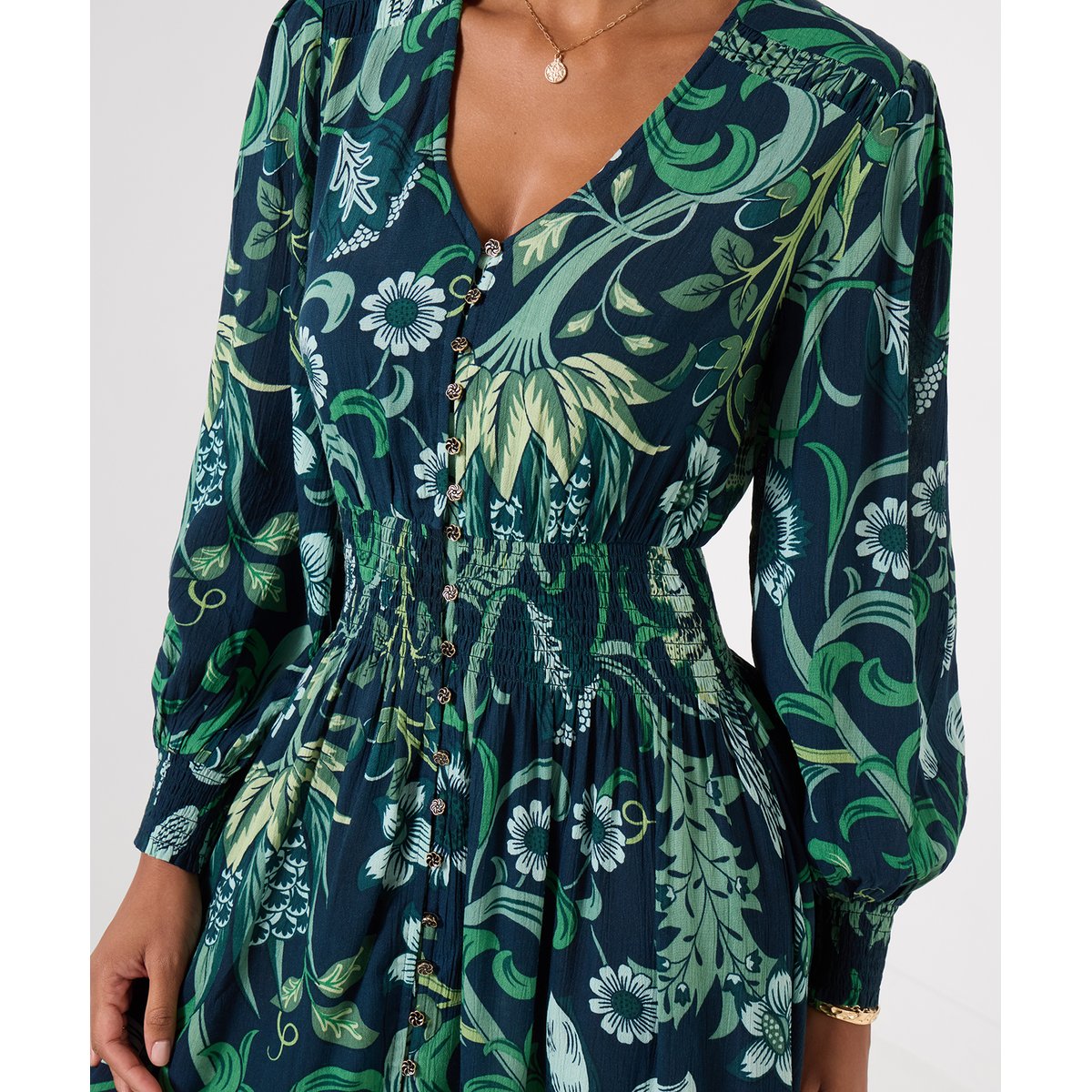Robe Longue à Manches Longues Florence vert, JOE BROWNS