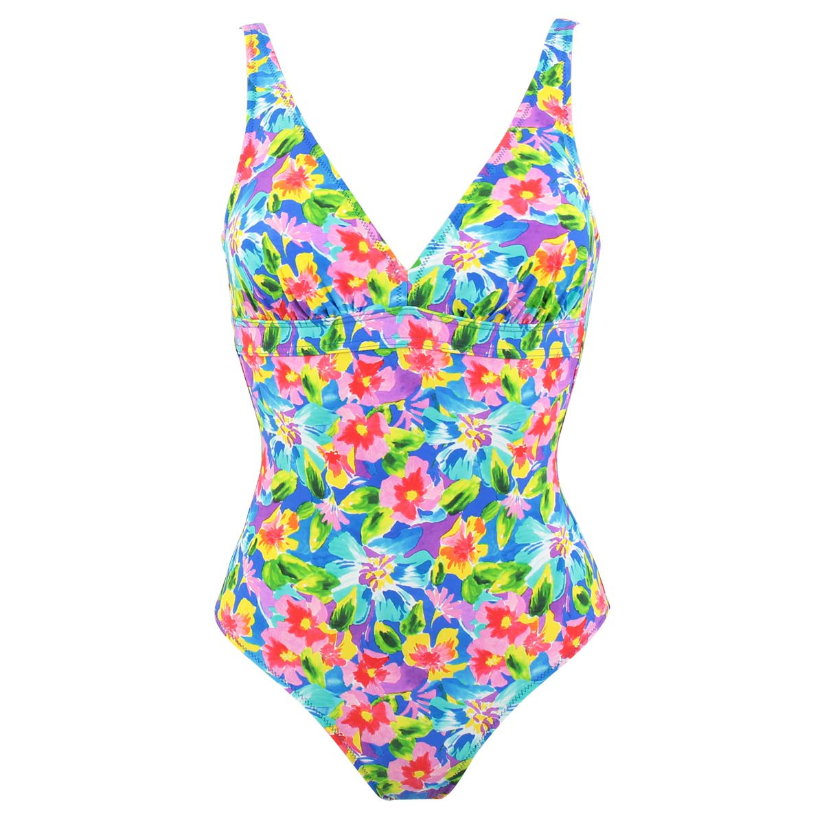 Maillot de bain 1 pièce coques amovibles avec armatures MADDALENA bleu, JANINE ROBIN