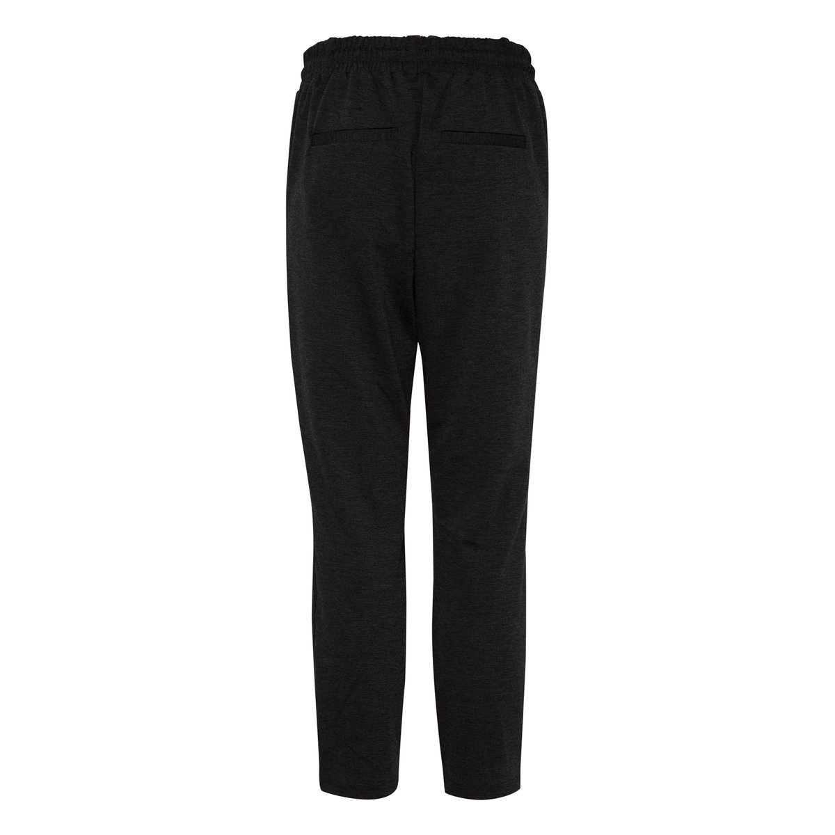 Pantalon coupe fuselée, taille élastiquée noir, B.YOUNG
