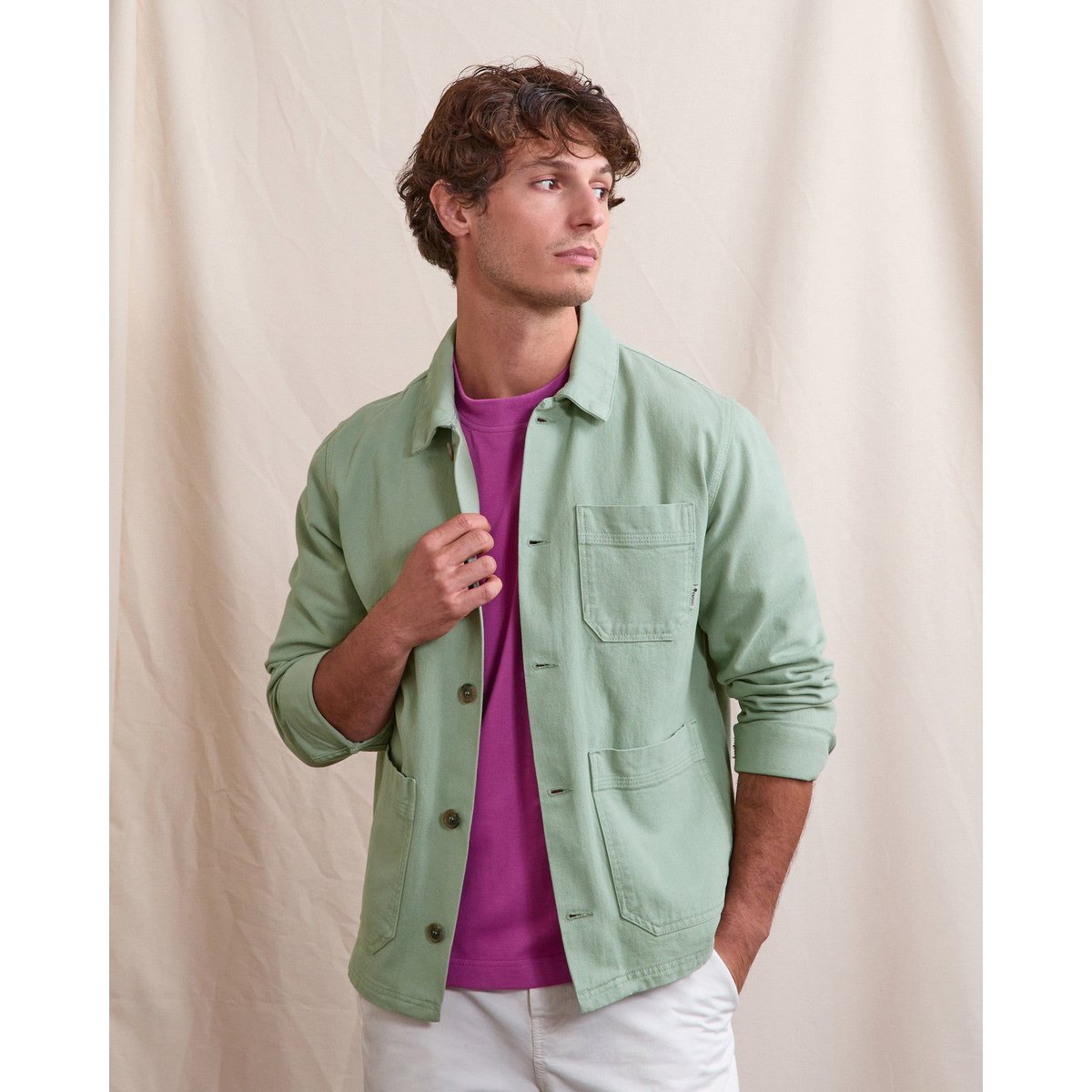 Veste LORGE vert clair, FAGUO