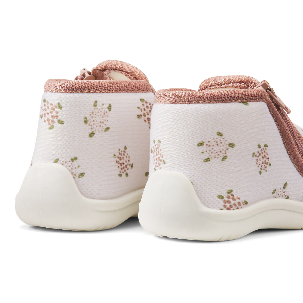Kids Turtle Print Zipped Booties ecru , LA REDOUTE COLLECTIONS
