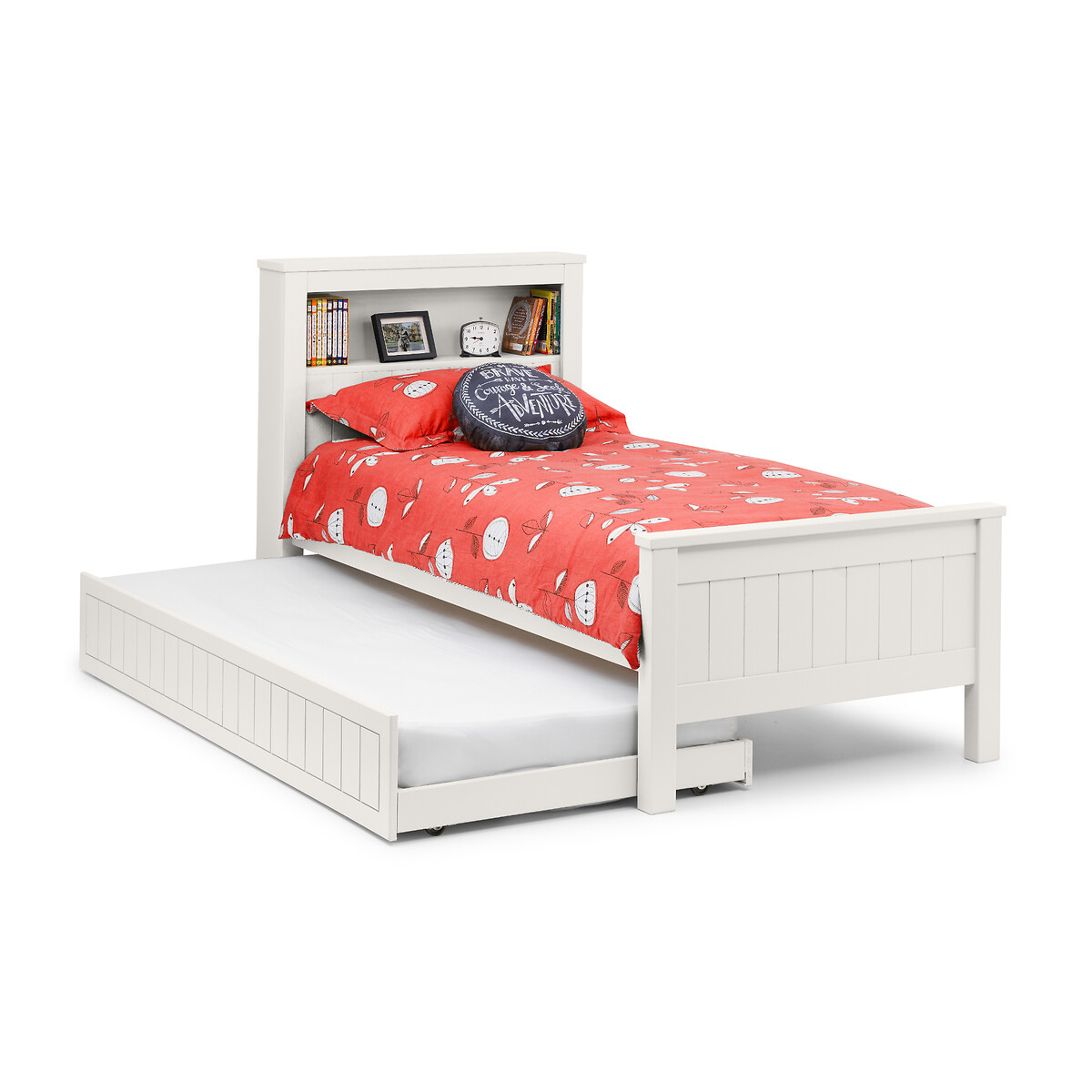 Savannah Bookcase Bed & Underbed white, SO'HOME