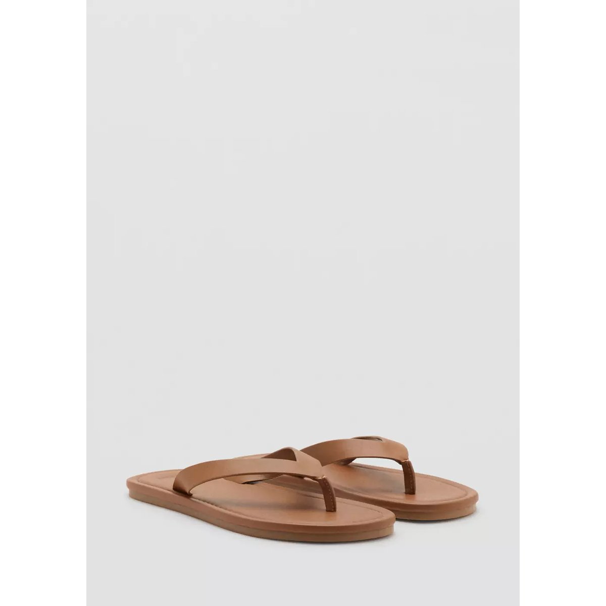 Sandales à lanières cuir marron moyen, MANGO MAN