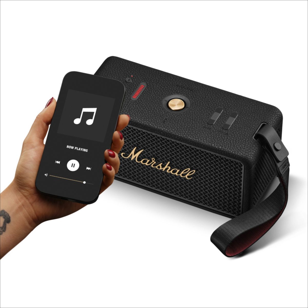 Enceinte portable Middleton II Black & Brass - Bluetooth, étanche, autonomie 30h couleur unique, MARSHALL