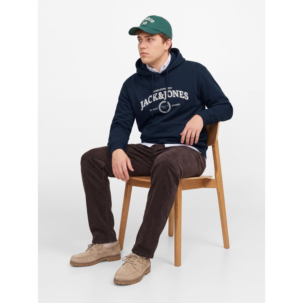 Sweat À Capuche navy blazer 1, JACK & JONES