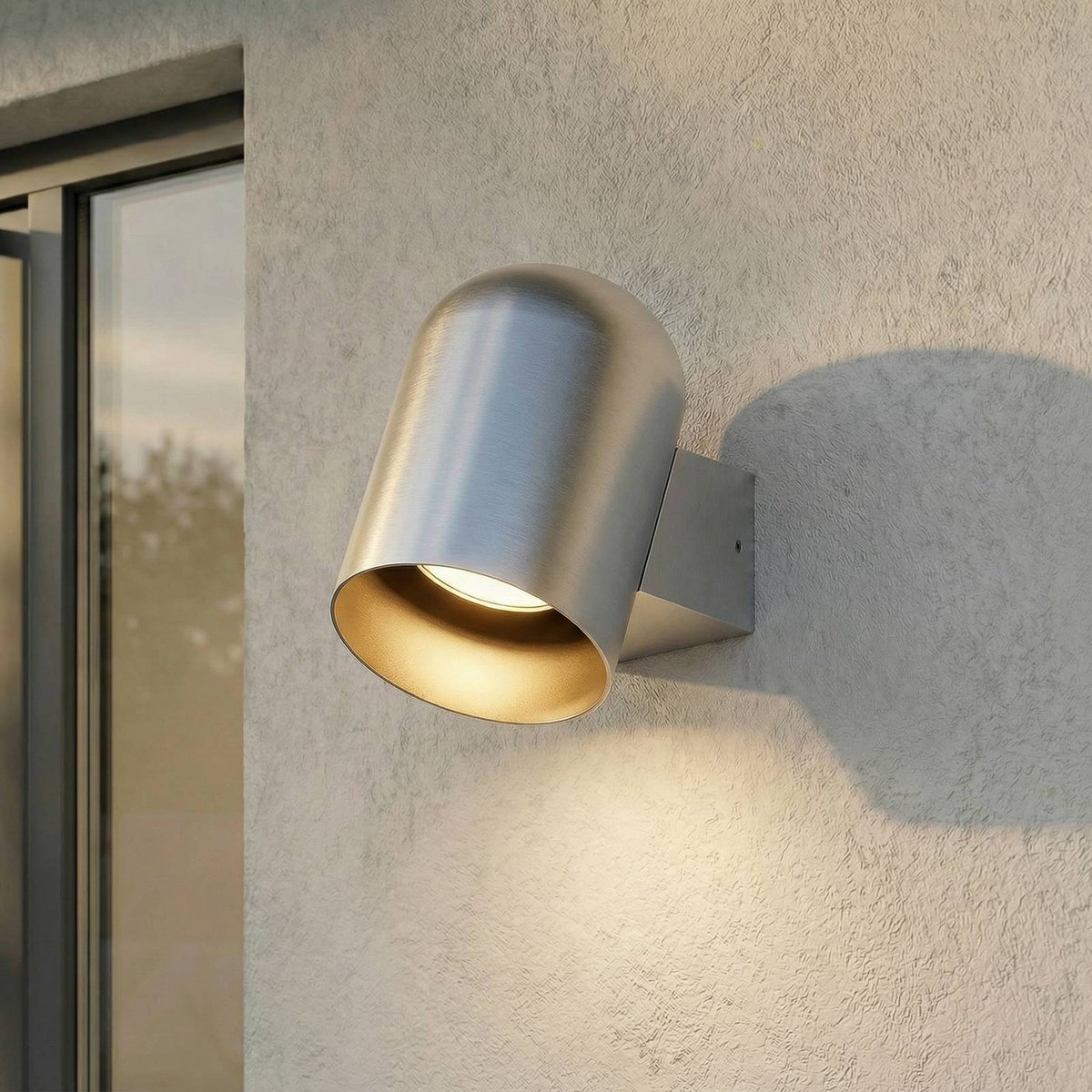 Applique extérieure en aluminium moderne aluminium, LINDBY