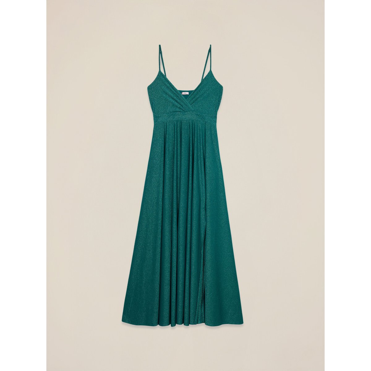 Robe plissée petrol blue, OLTRE