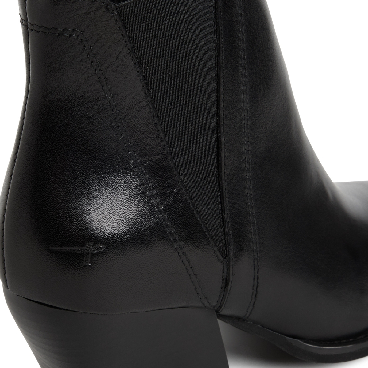 Bottine Chelsea en cuir noir cuir, TAMARIS