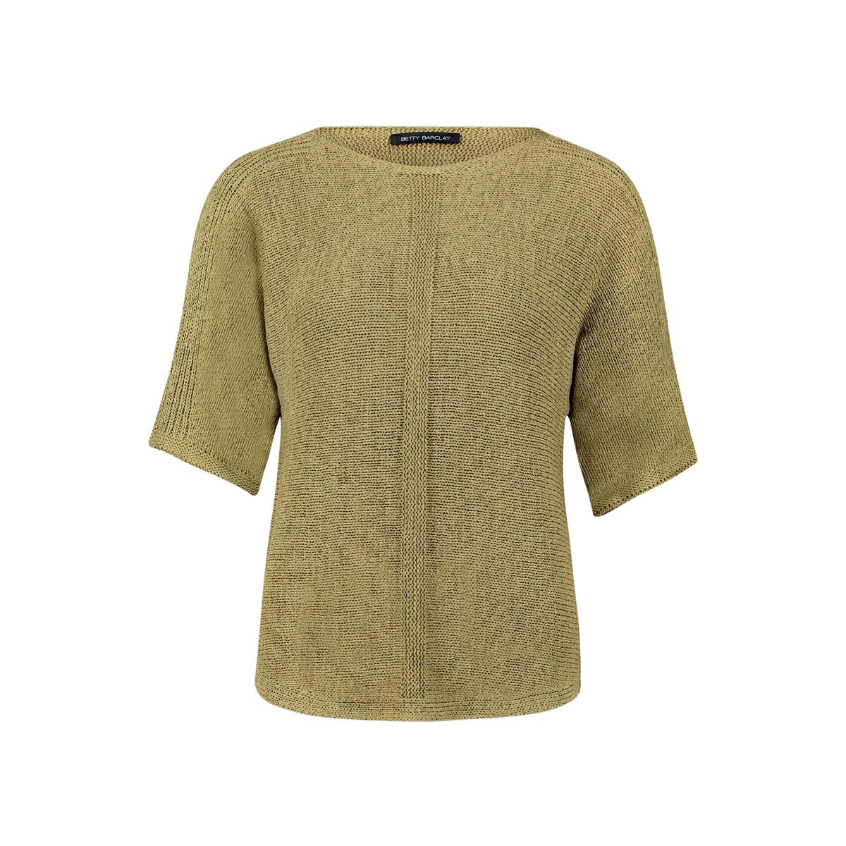 Pull-over en maille manches courtes soft olive, BETTY BARCLAY