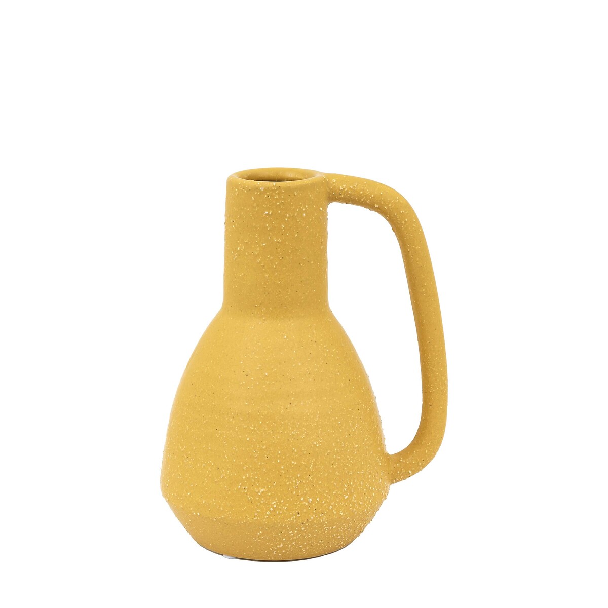 21cm Ceramic Vase with Handle yellow, ÉDITÉ