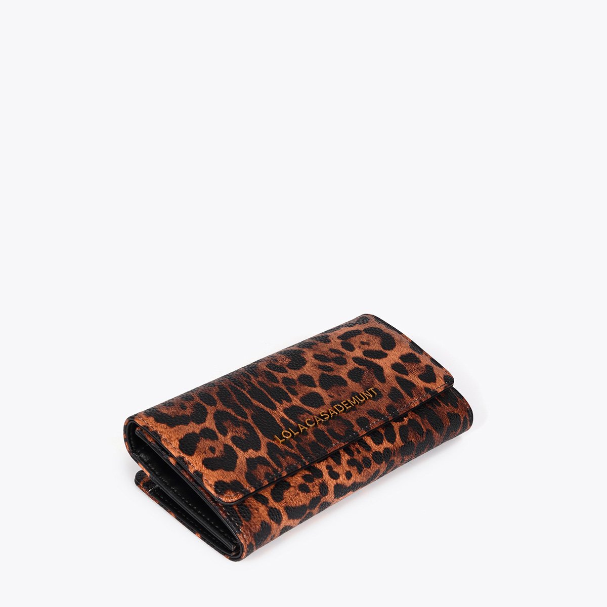 Portefeuille long imrpimé léopard léopard, LOLA CASADEMUNT