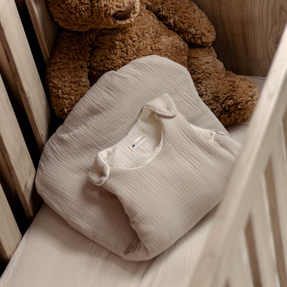 Gigoteuse gaze de coton BEIGE TOG 2 beige, COCOEKO