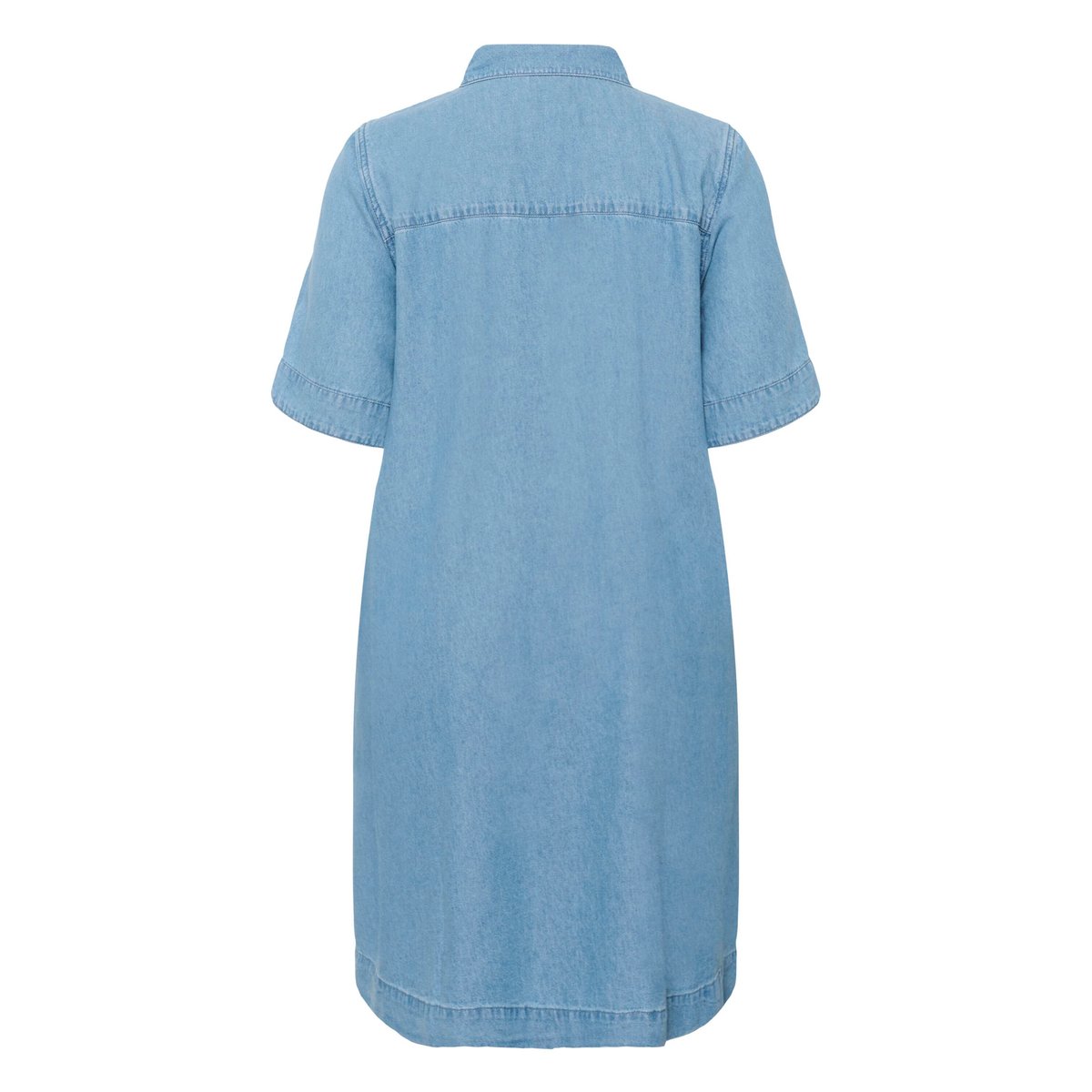 Robe bleu medium blue chambray, KAFFE CURVE
