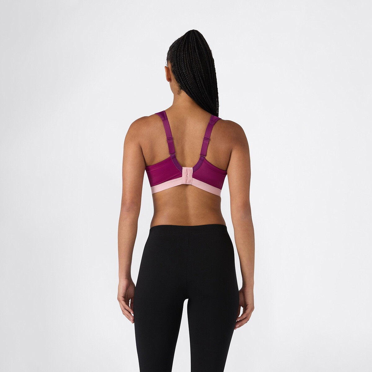 Reggiseno sportivo Active D+ Classic a sostegno estremo melanzana, CHAMPION SHOCK ABSORBER