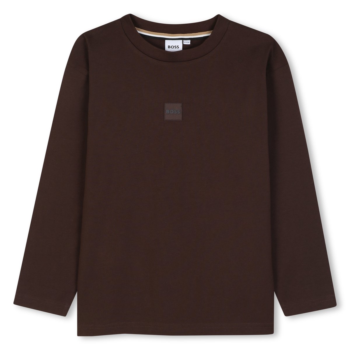Tee-shirt manches longues tourbe, BOSS KIDSWEAR