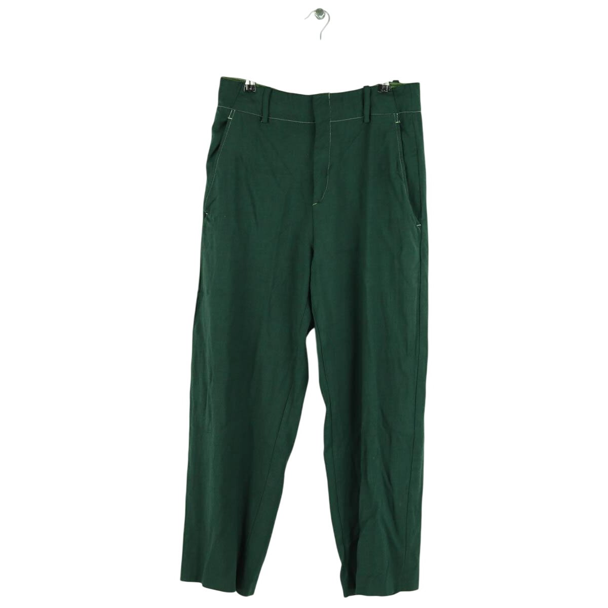 Pantalon droit - Très Bon État vert, ISABEL MARANT