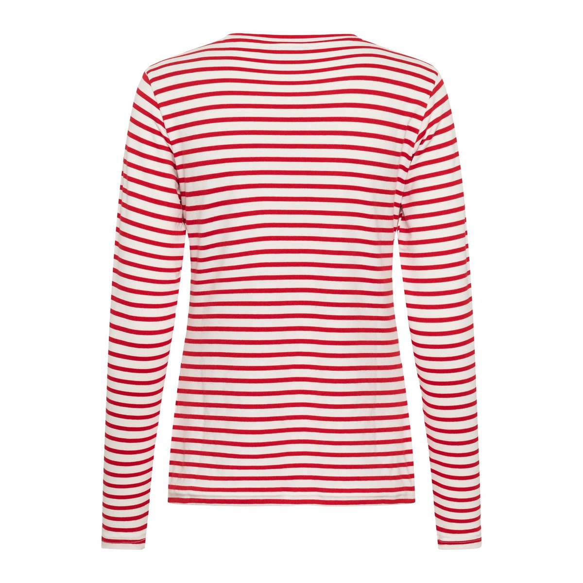 T-shirt à manches longues blanc rouge chalk/red - coffee heart, KAFFE