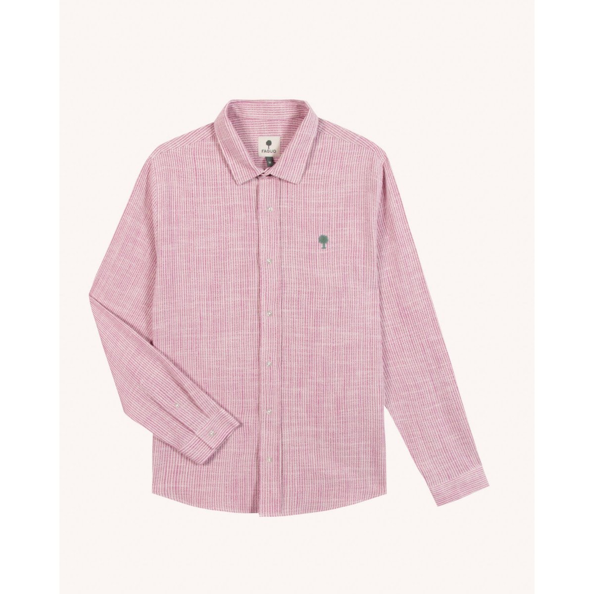 Chemise IRATY écru et rose, FAGUO