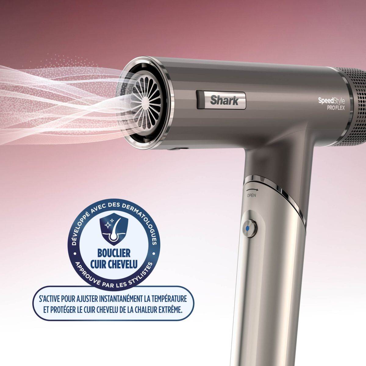 Sèche cheveux SpeedStyle Pro HD542EU FLEX 4-en-1 marron, SHARK