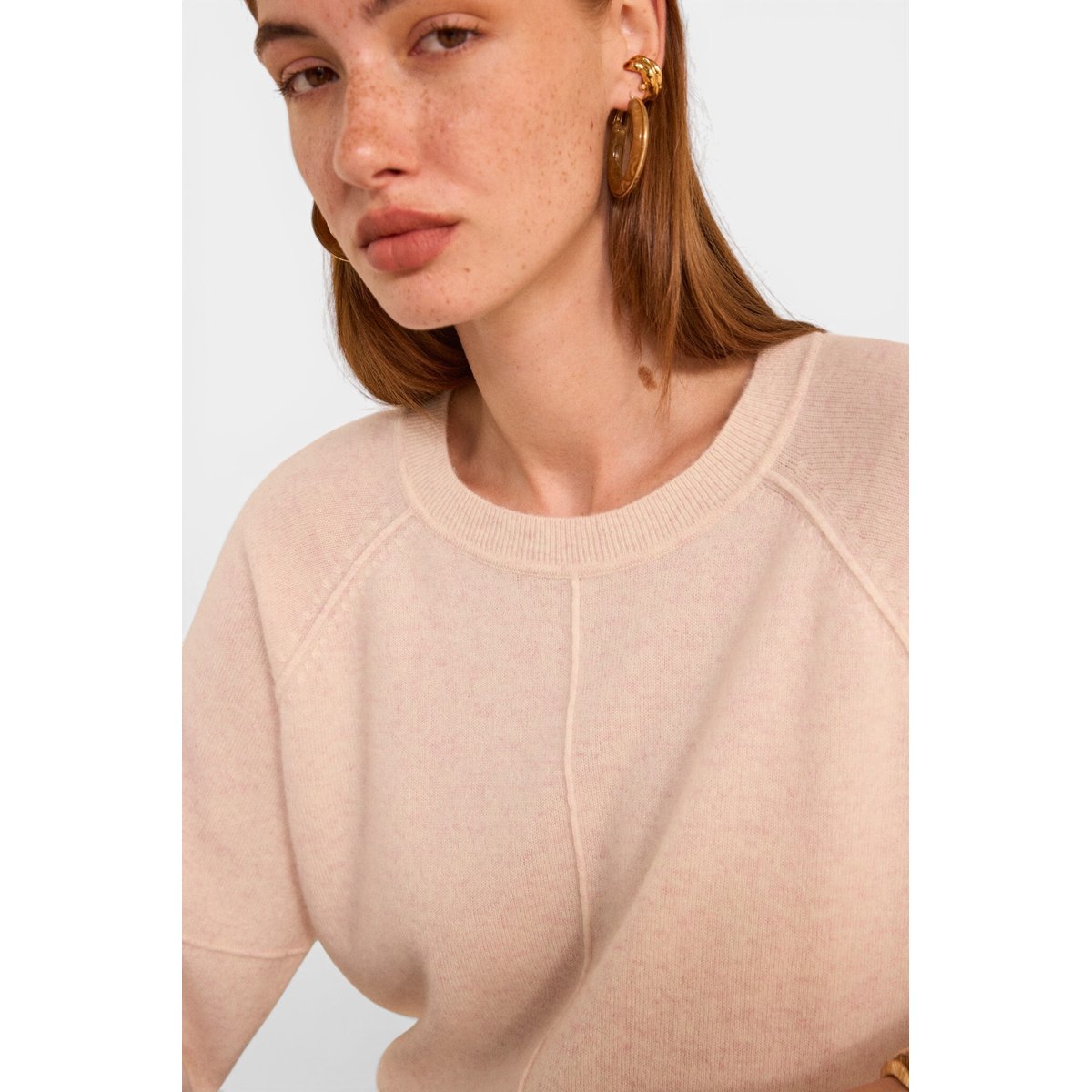 Pull à manches longues en cachemire ARY BIS creme, Maison 123