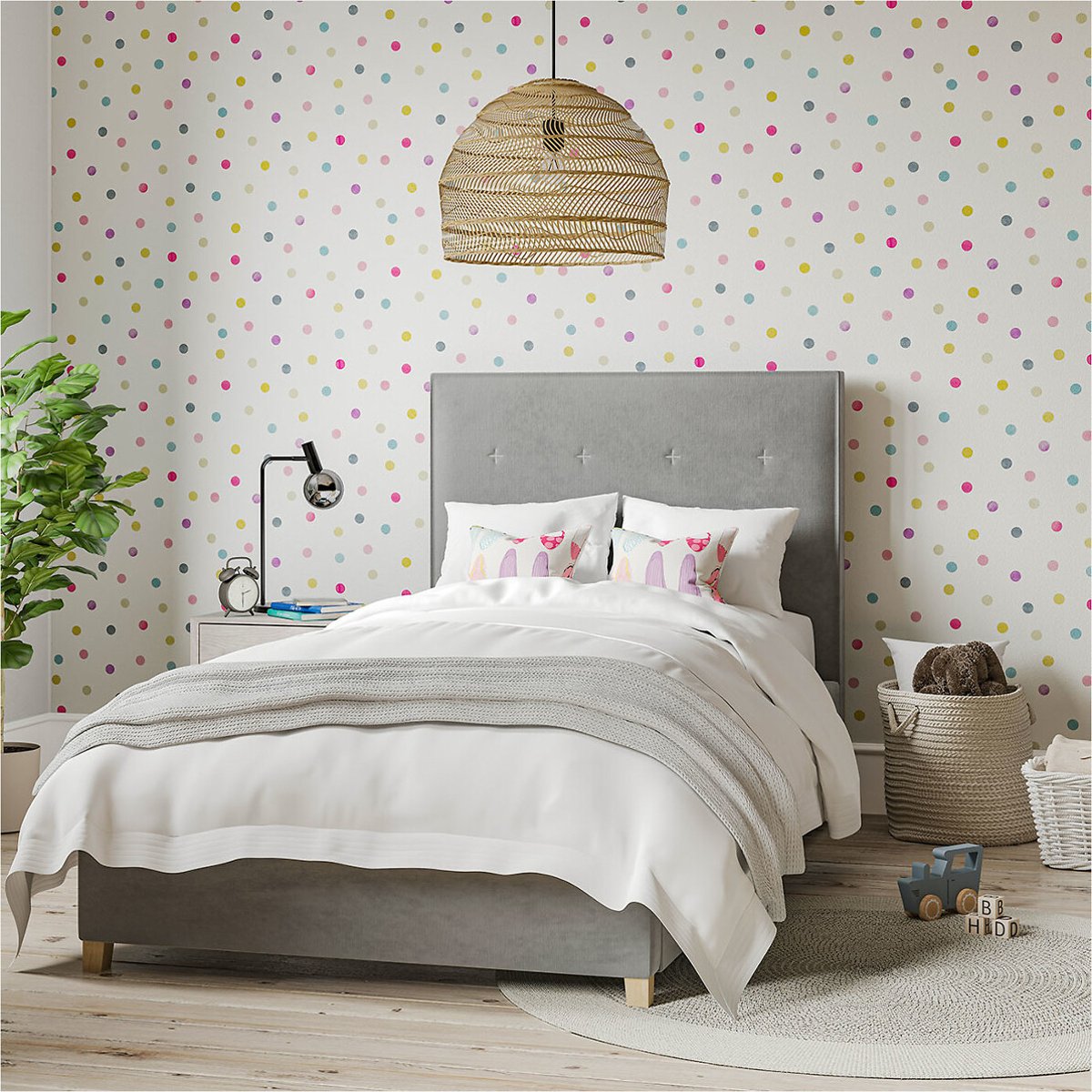 50x1000cm Bon Bon Wallpaper raspberry/grape/blossom, HARLEQUIN