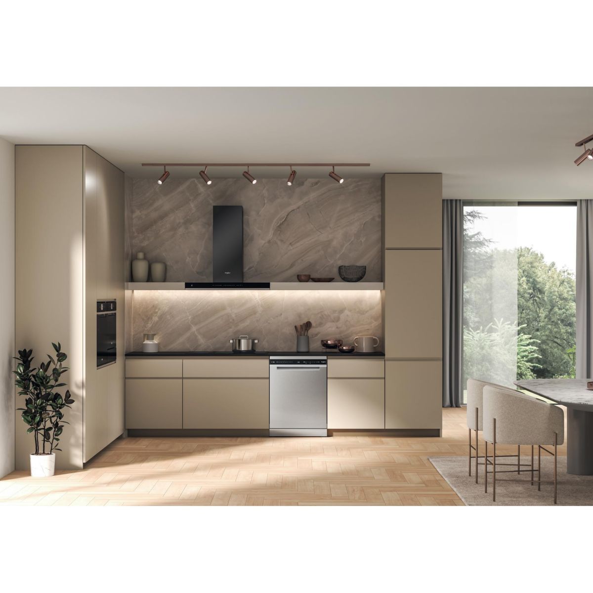 Lave vaisselle 60 cm W8FHS61X maxispace couleur unique, WHIRLPOOL