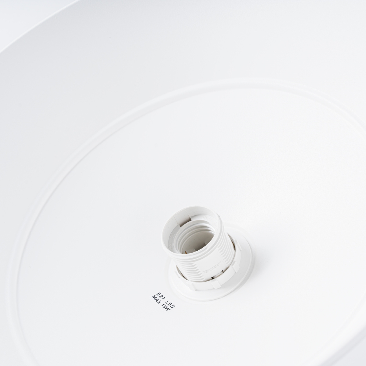 Suspension Acier Blanc E27 1 Fano blanc, EDEN