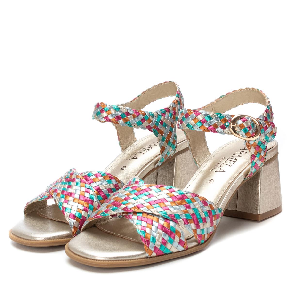 Sandale Talon Entreprise Boucle multicolore, CARMELA