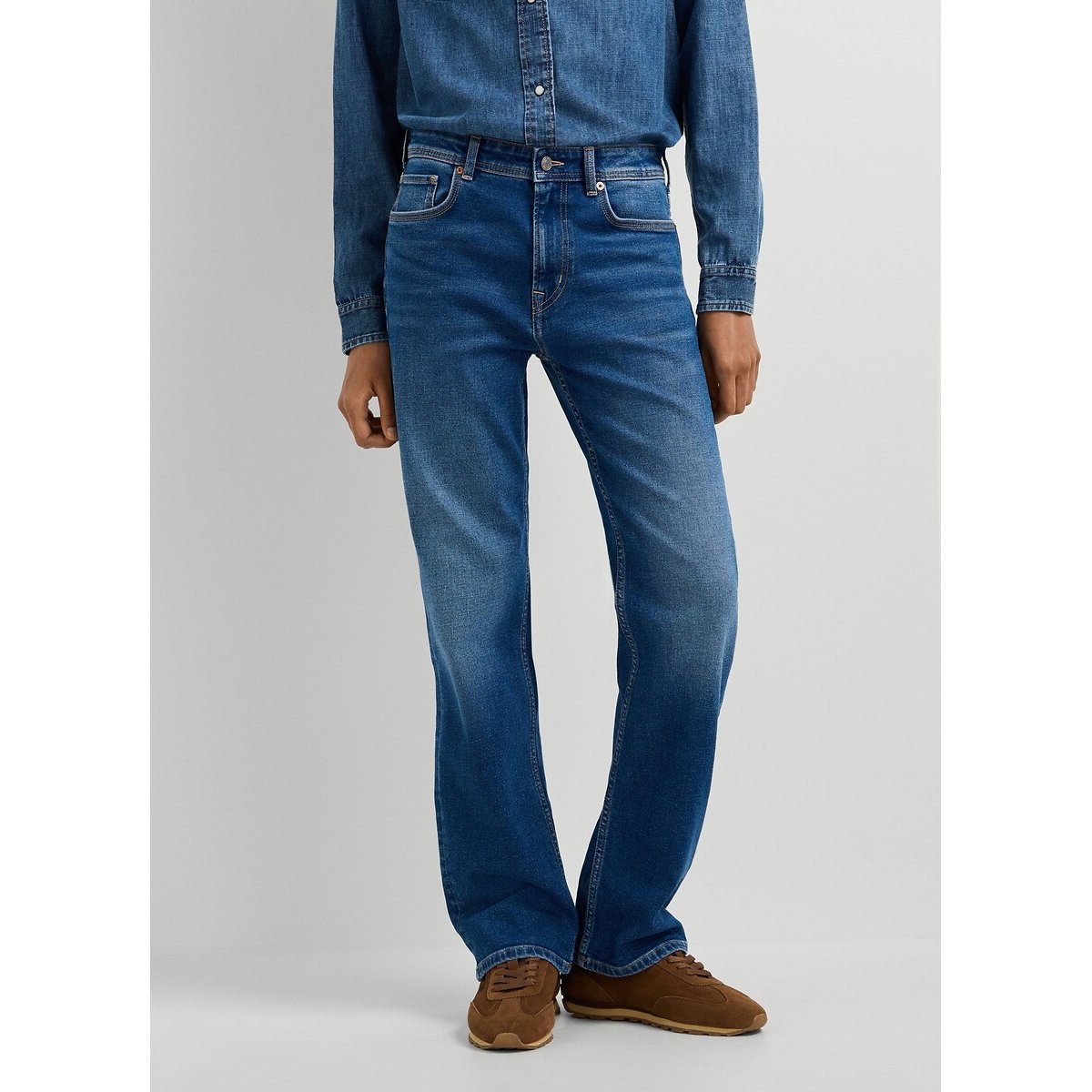 Jean droit taille standard, Arrow denim bleu foncé, PEPE JEANS