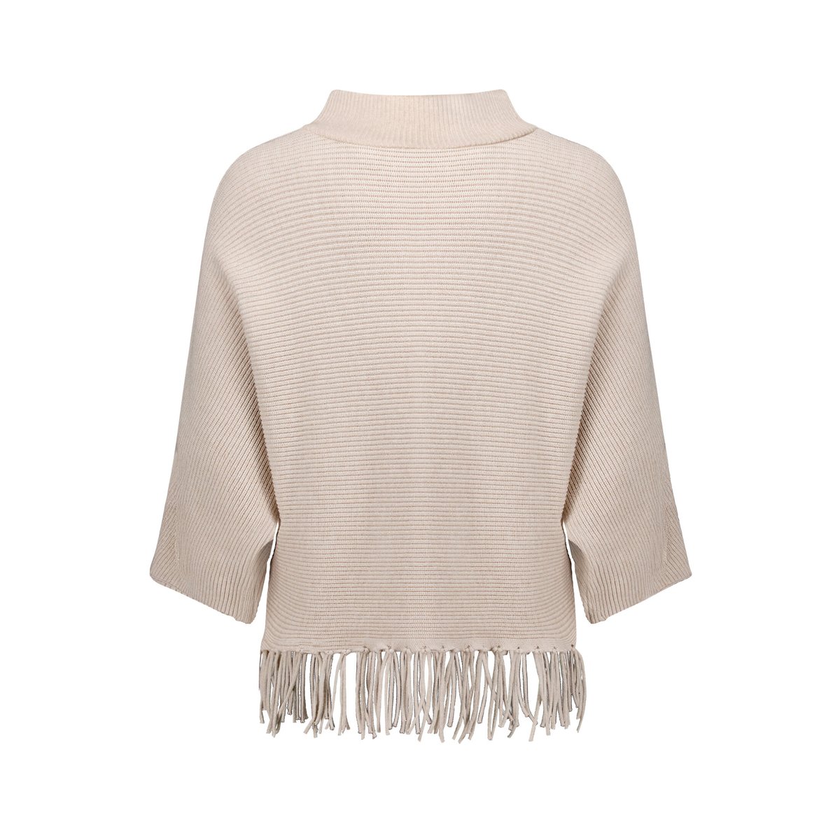 Pull-over en maille à manches chauve-souris light beige melange, BETTY BARCLAY