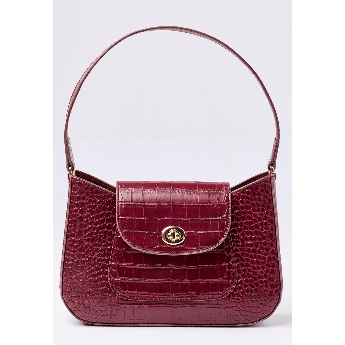 Sac à main esprit animalier rouge bordeaux, DAMART