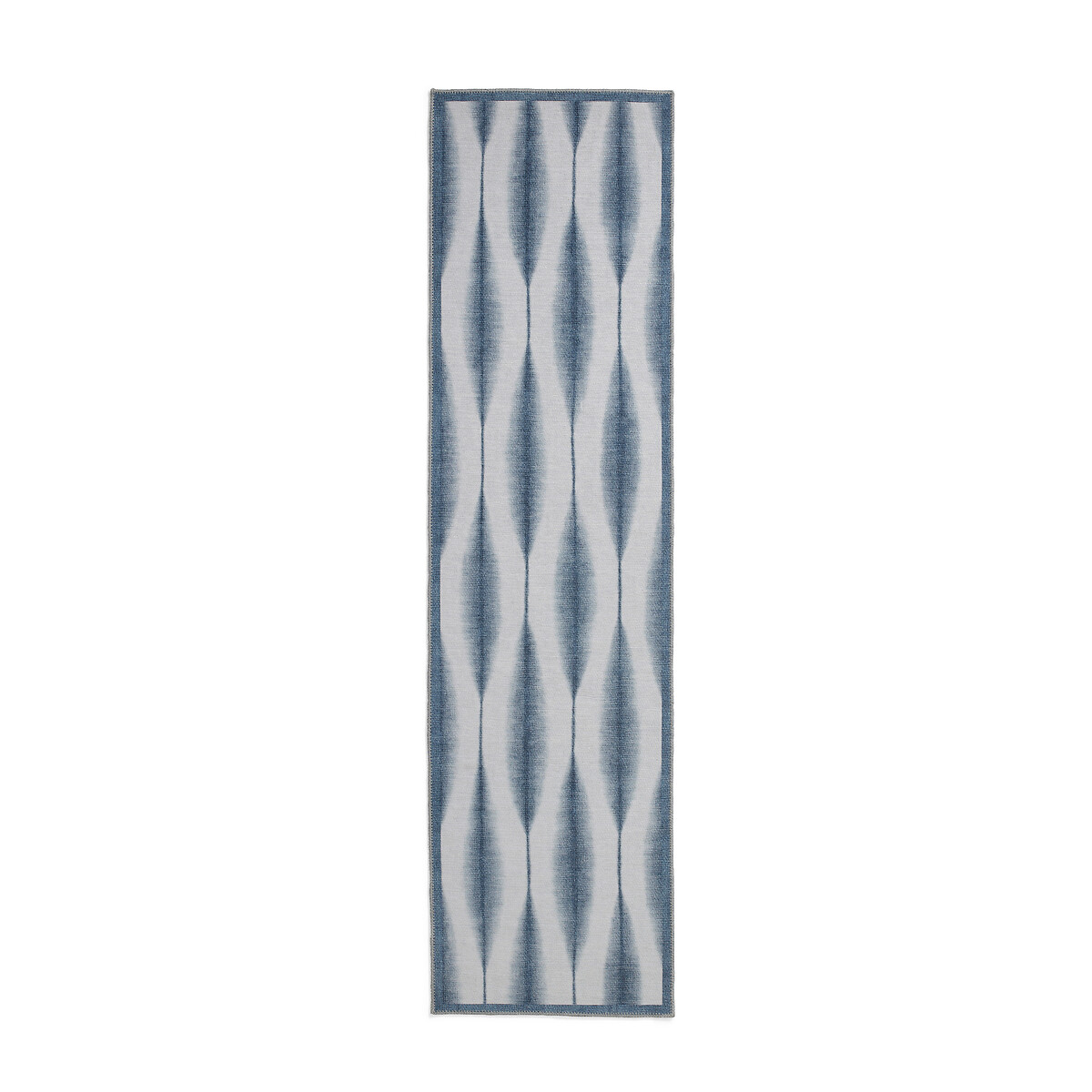 Kasuri Washable Runner Rug midnight blue, SCION