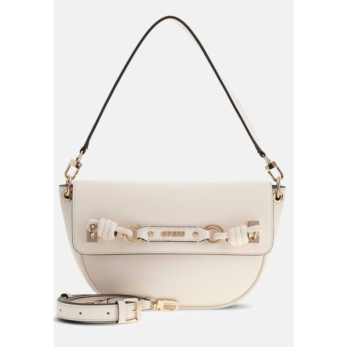 Sac À Épaule Camelia blanc, GUESS
