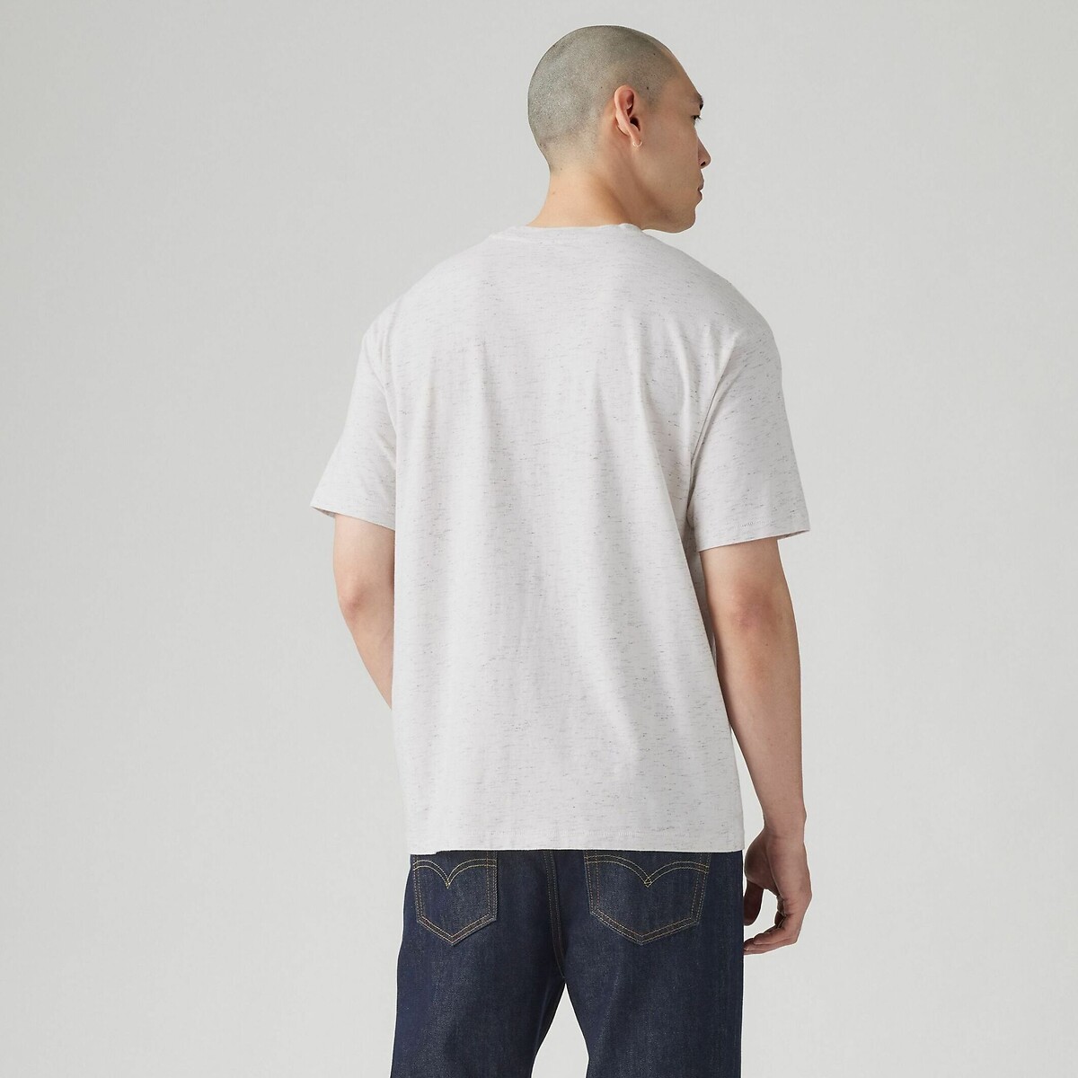 T-shirt de gola redonda branco, LEVI'S