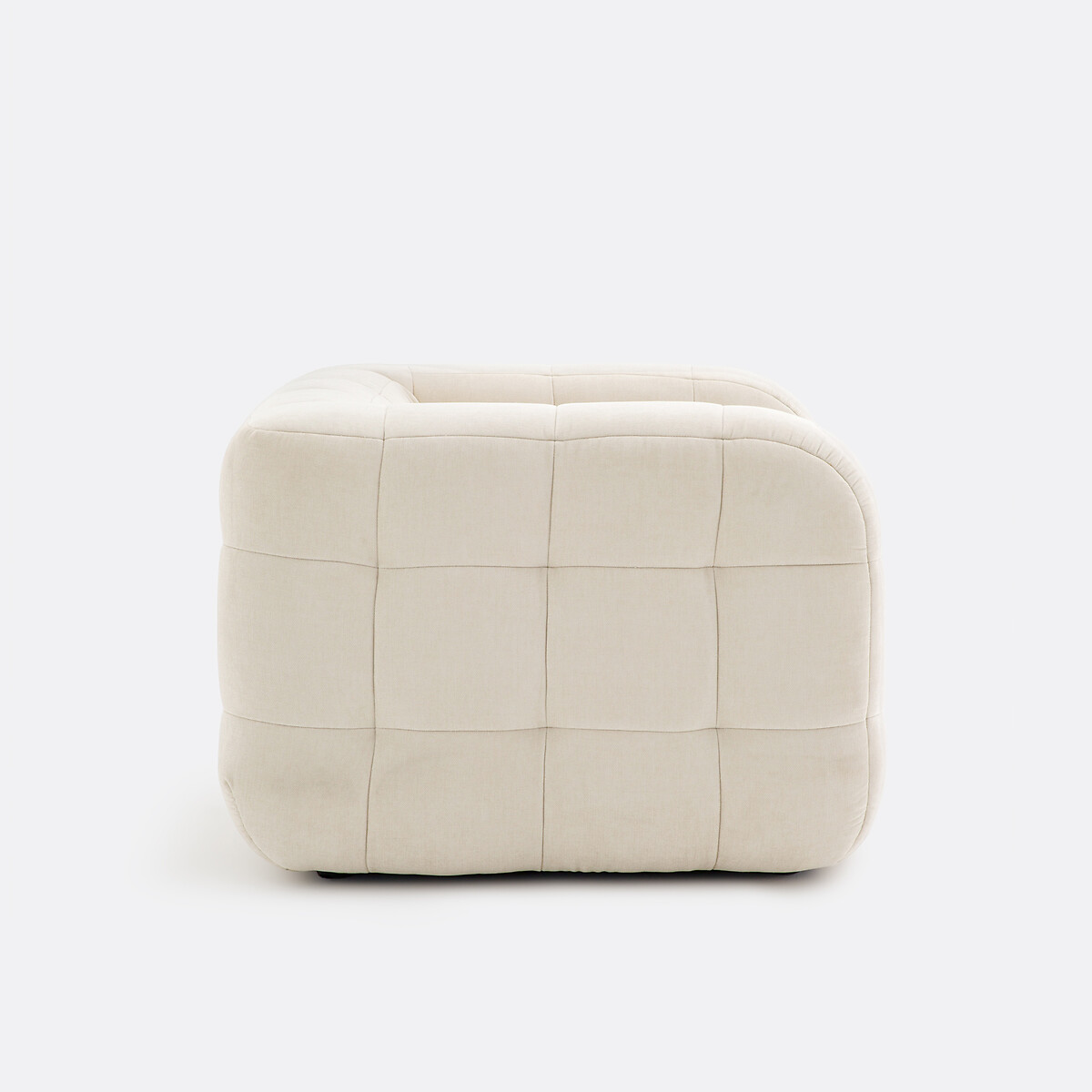 Fauteuil, en velours texturé, PIETA crème, LA REDOUTE INTERIEURS