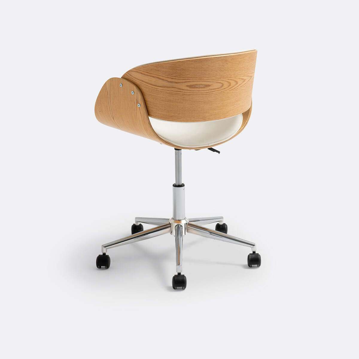 Fauteuil de bureau à roulettes, Zoran chêne/blanc, LA REDOUTE INTERIEURS