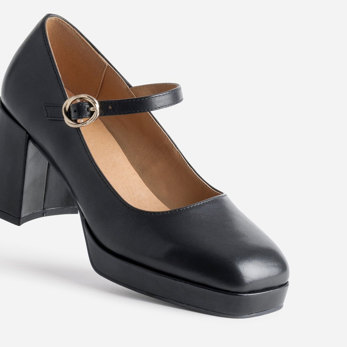 Escarpin en cuir URSULA noir, ERAM