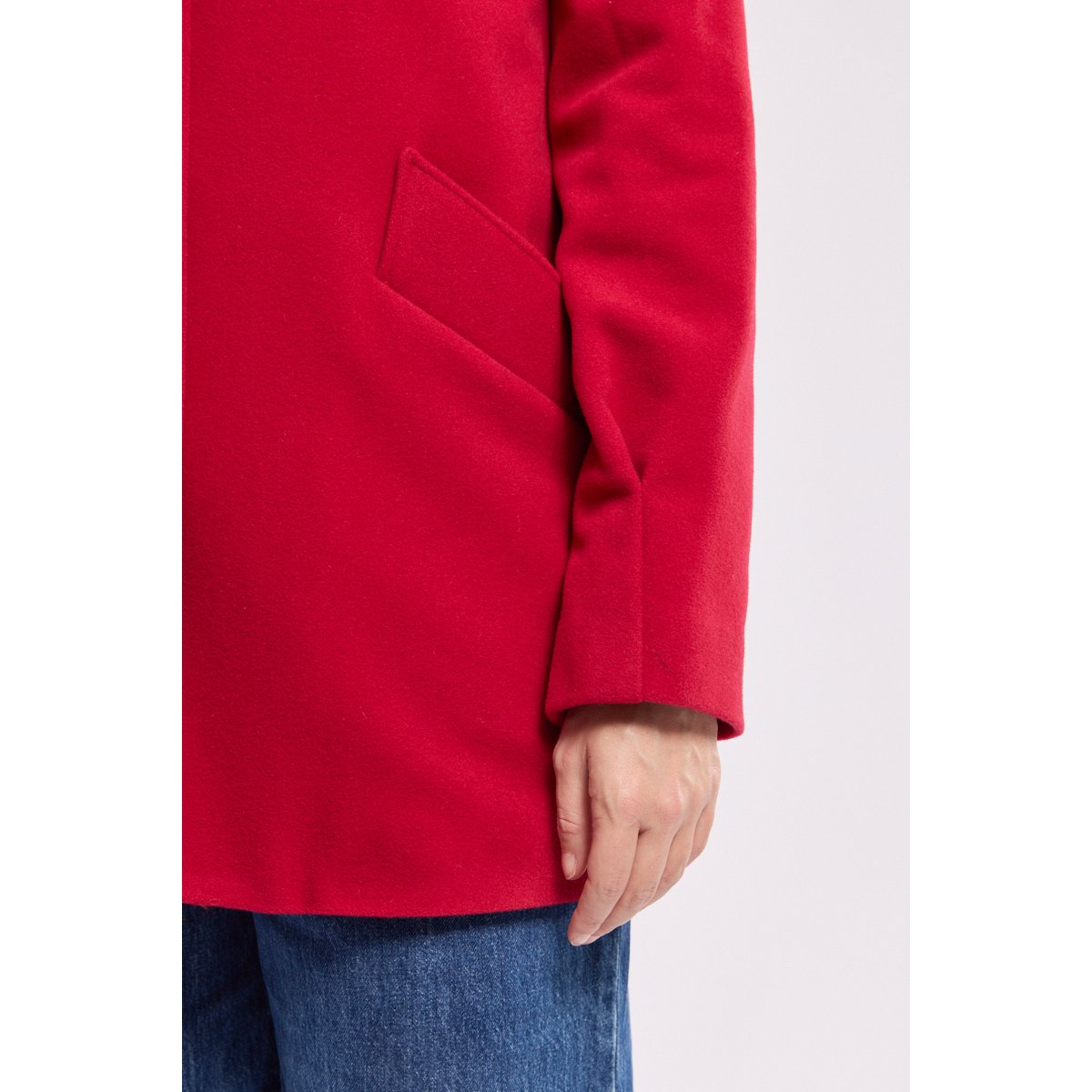 Caban boutonné en drap de laine pillard, ARMOR-LUX