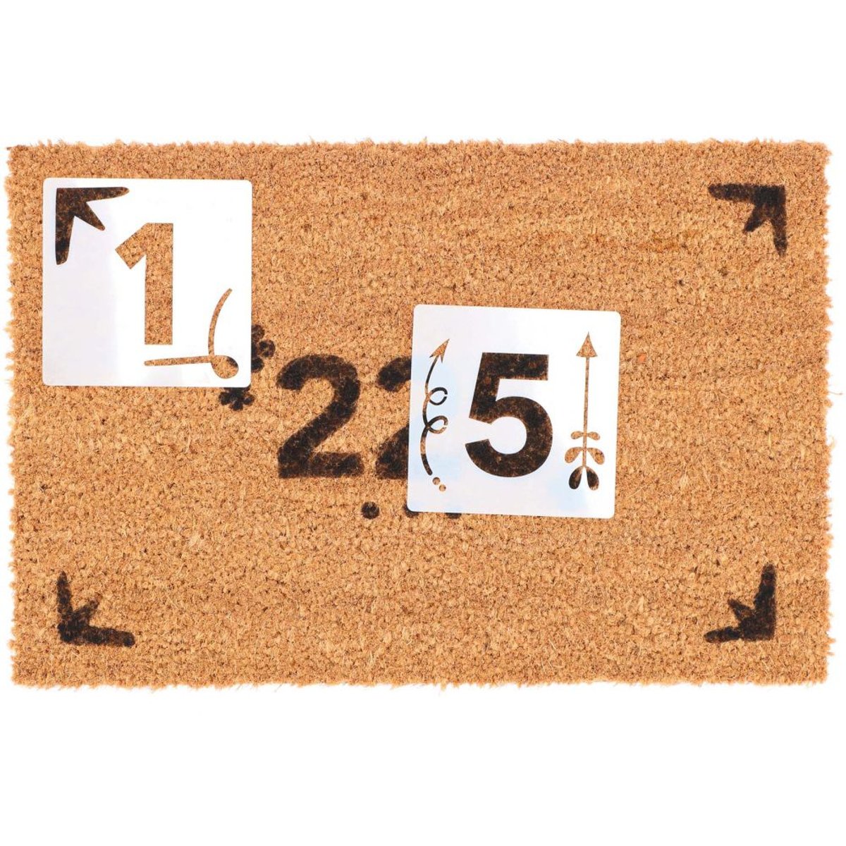 Paillasson en fibres de coco à personnaliser DIY Numéros 6777, BEST FOR BOOTS